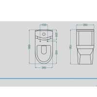 نقشه توالت فرنگی گلسار مدل کلین