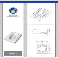 توالت زمینی مروارید مدل کریستال فنی