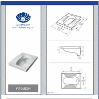 توالت زمینی مروارید مدل فیروزه فنی