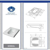توالت زمینی مروارید مدل موندیال فنی