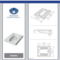توالت ایرانی مروارید مدل رومینا کوچک فنی